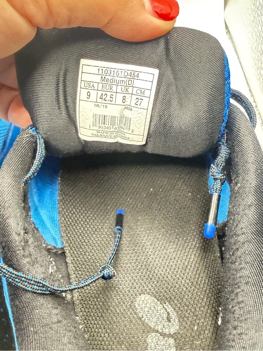 Brooks Trace 2 Men's Running Shoes Blue Black Size 9 D Medium